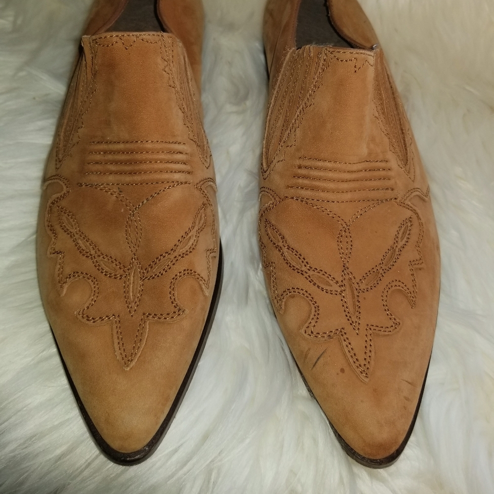Georges Marciano leather(Seude)90's ankle boots 7.5